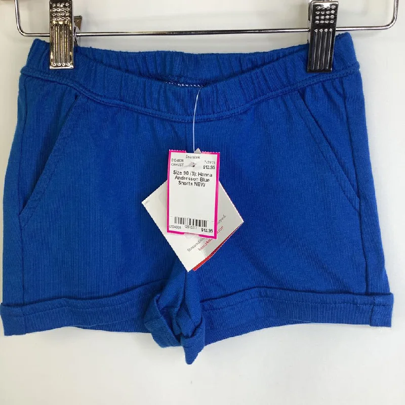 Size 90 (3): Hanna Andersson Blue Shorts NEW Cozy Men's Winter