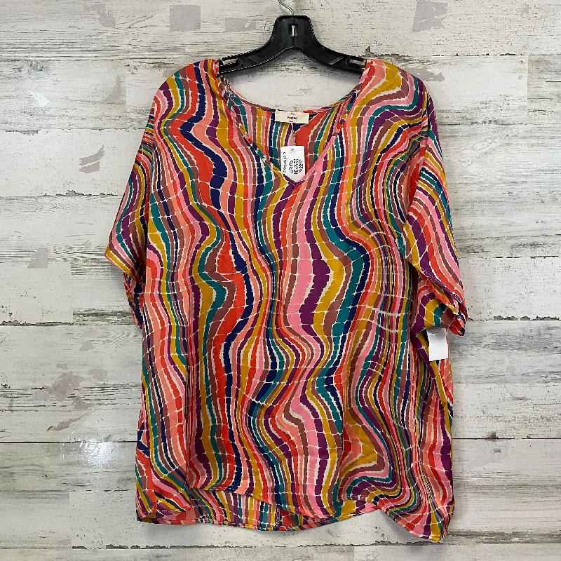 Top Short Sleeve By Entro In Orange, Size: Xl Artistic Men's Avant