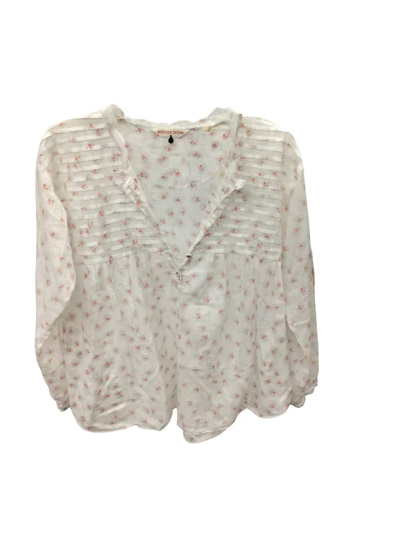 Top Long Sleeve Designer By Rebecca Taylor  Size: 4 Relaxed Men's Australian 