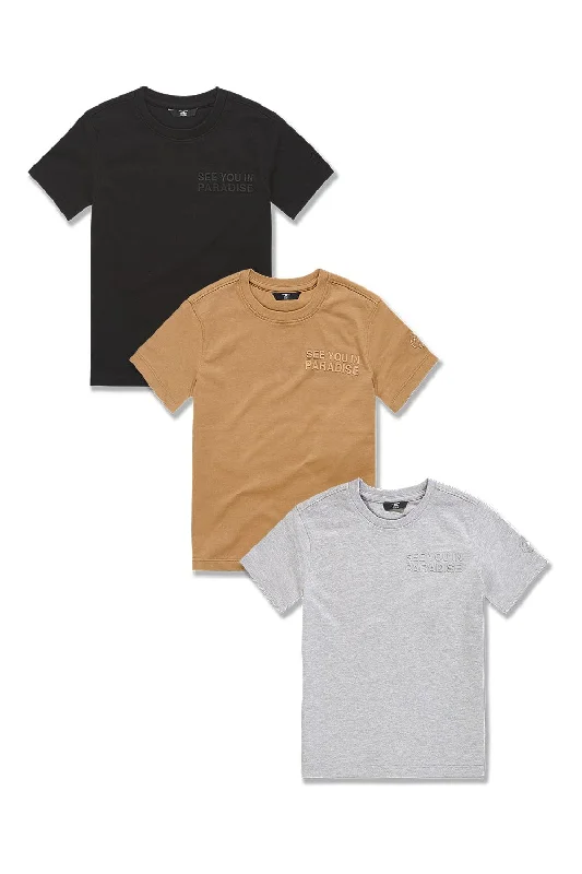 Kids Paradise Tonal T-Shirt 3 Pack #2 Casual Men's Short