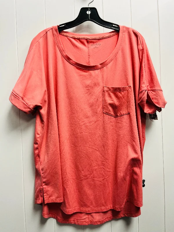 Top Short Sleeve Basic By Wonderly In Coral, Size: Xl Refined Men's Classic 