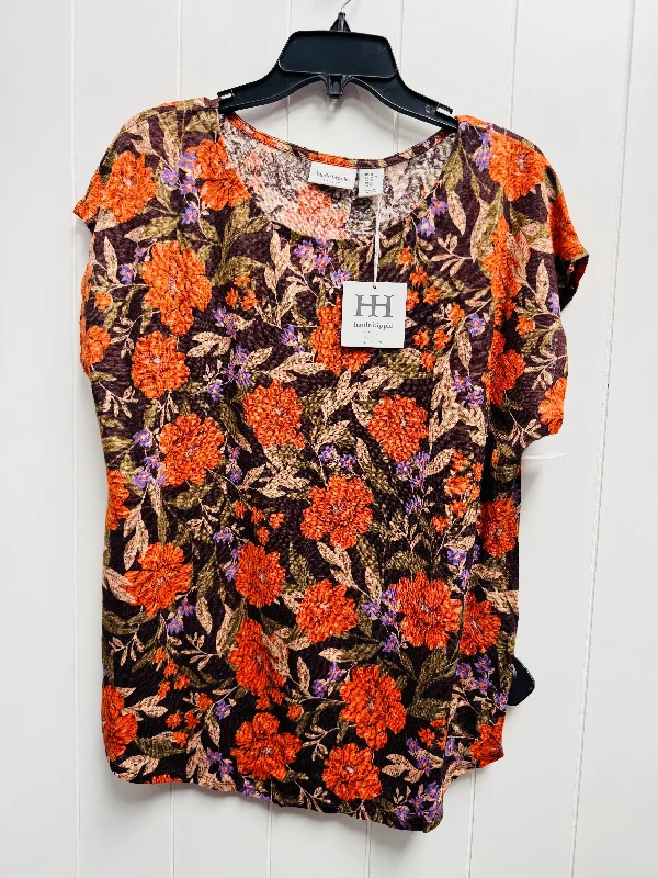 Top Short Sleeve By Haute Hippie In Orange & Purple, Size: Xl Dynamic Men's High