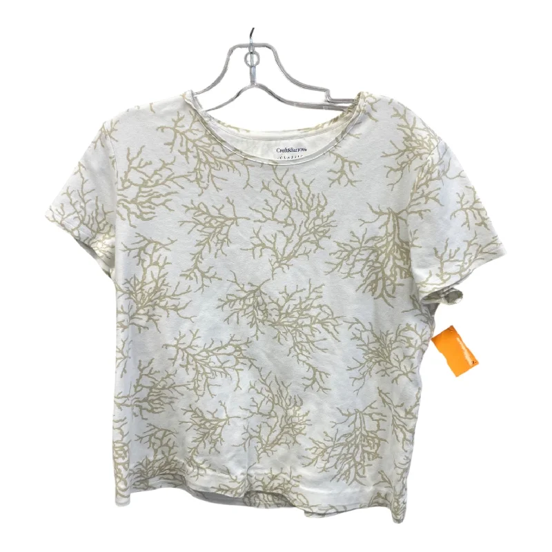 Top Ss By Croft And Barrow In White, Size:Xl Cool Men's Skate