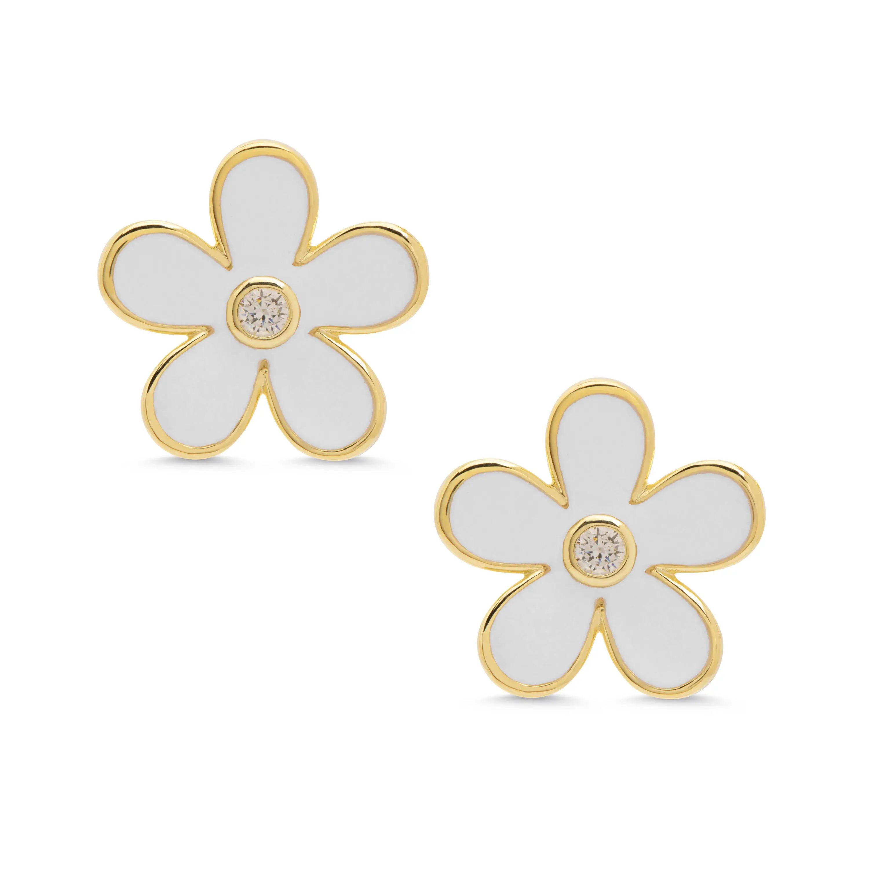 Lily Nily Flower CZ Earrings Tailored
