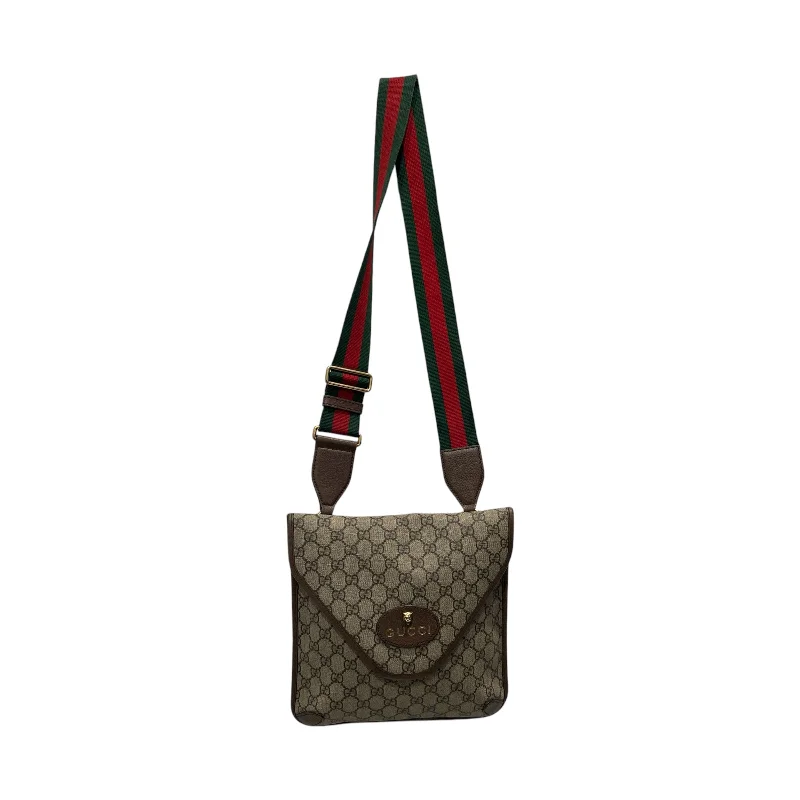 GUCCI/Cross Body Bag/Leather/BEG/gg supreme neo Trendy Men's Scandinavian