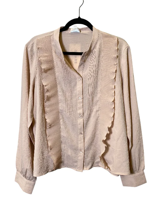 Top Long Sleeve By Vero Moda In Pink, Size: Xl Youthful Men's Pop