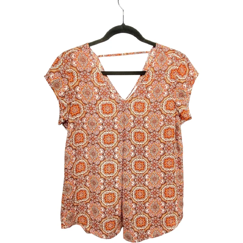 Top Short Sleeve By Dr2 In Nautical Print, Size: S Vintage Men's 1970S Disco