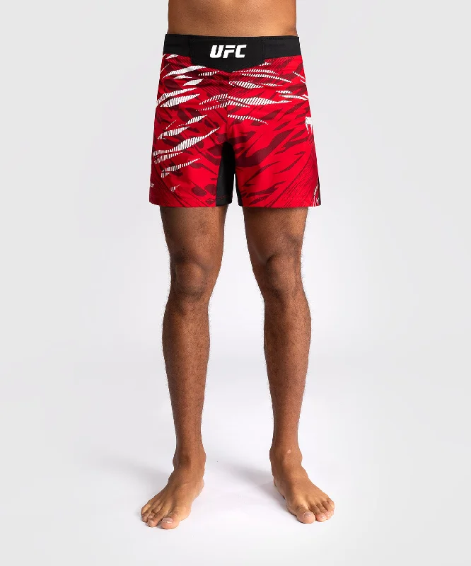 UFC Fusion by Venum Authentic Fight Night Men’s Fight Short - Short Fit - Red Sporty Men's Athleisure 