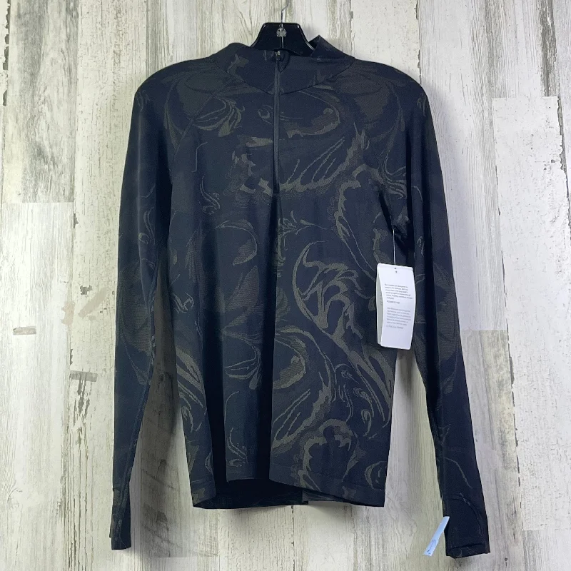 Athletic Top Long Sleeve Collar By Athleta In Black, Size: L Artistic Men's Avant