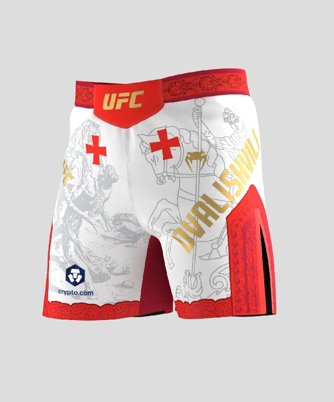 Men's UFC Unrivaled by Venum White Merab Dvalishvili Short Fit Fight Short Traditional Men's Wool