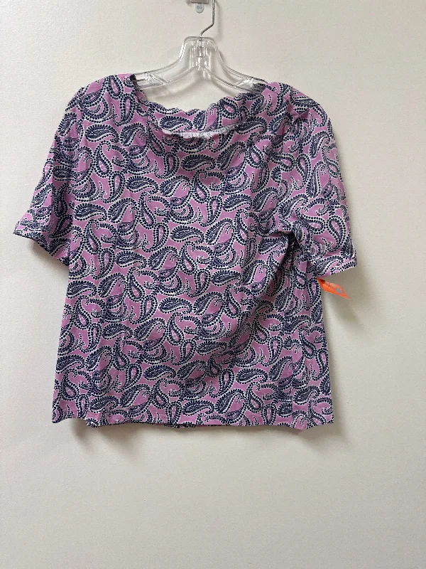Top Short Sleeve By Talbots In Purple, Size: Lp Trendy Men's Bucket