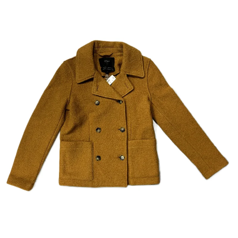 Coat Wool By J. Crew In Gold, Size: Xs Elegant Men's Cashmere