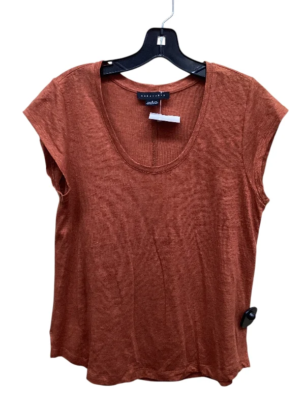 Top Short Sleeve By Sanctuary In Orange, Size: S Cozy Men's Sherpa
