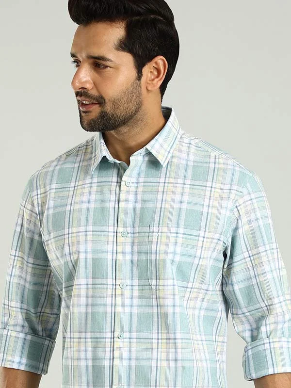 Men Checked Full Sleeve Cotton Shirt Athletic Men's High