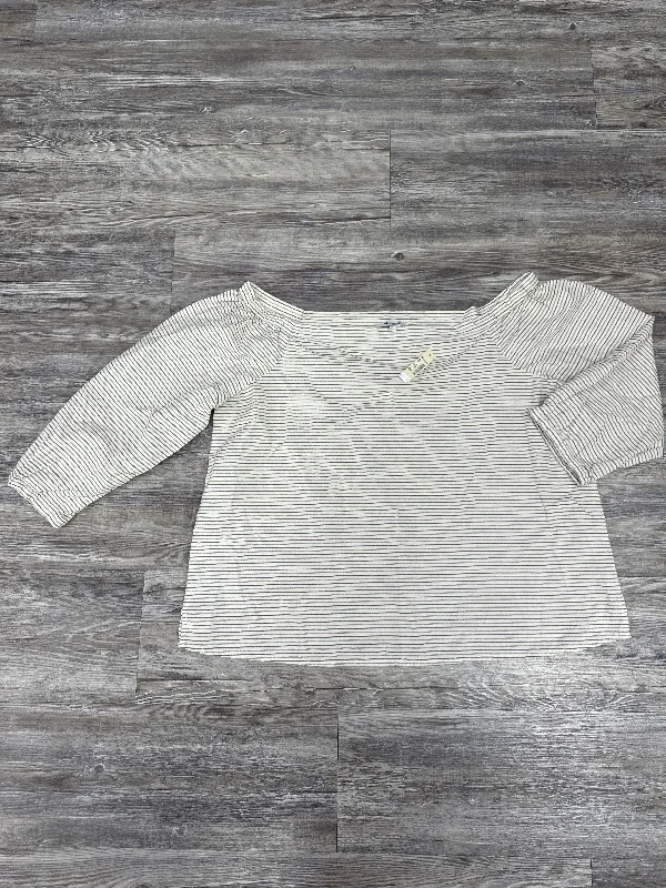 Top 3/4 Sleeve By Madewell In Striped Pattern, Size: Xl Vintage Men's 1970S Disco