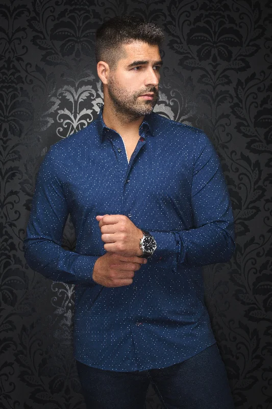 Au Noir Stretch Shirt | Alexander-NDL Navy Tough Men's Tactical