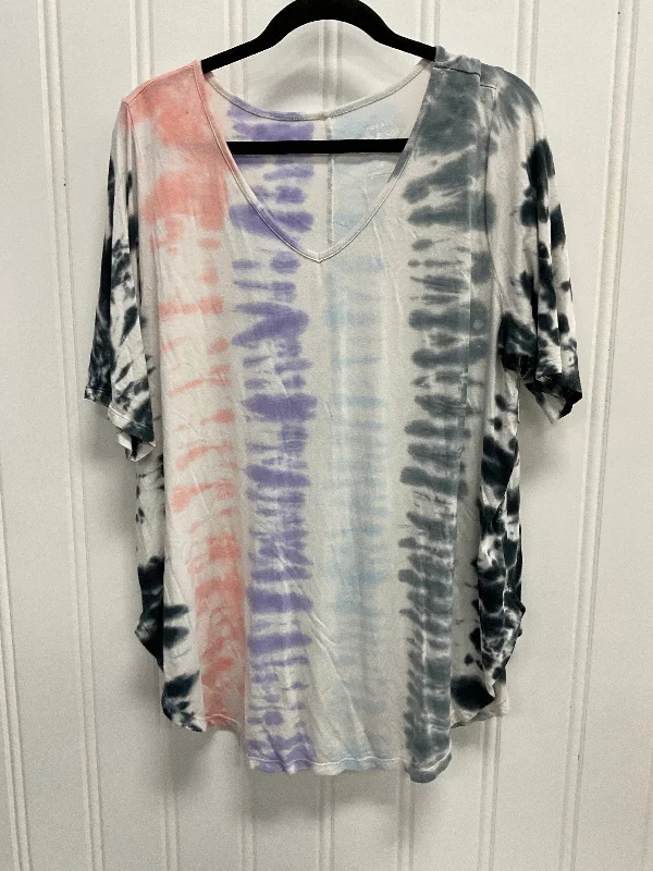 Top Short Sleeve By Torrid In Tie Dye Print, Size: 3x Artistic Men's Hand