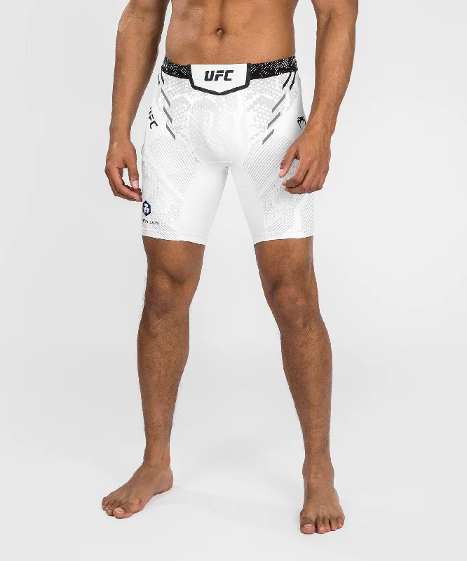 UFC Adrenaline by Venum Authentic Fight Night Men’s Vale Tudo Short - White Trendy Men's Bucket
