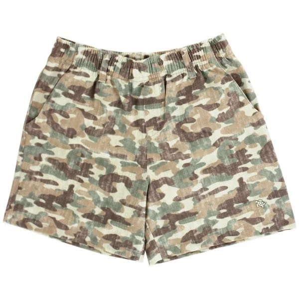Dock Printed Performance Short - Camo Polished Men's Satin