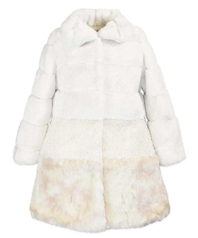 Tier Faux Fur Coat Hip Men's Retro
