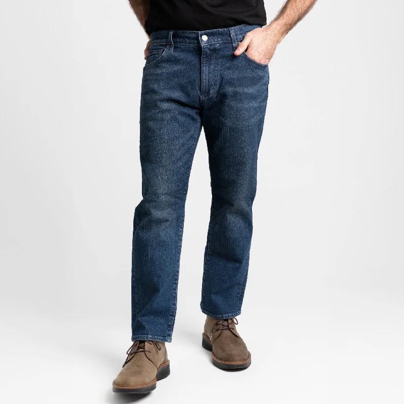 Straight Fit Deep Sea Wash Essential Jeans Confident Men's Power