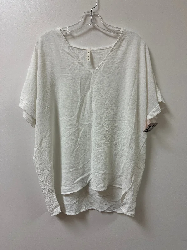 Top Short Sleeve By Mts In White, Size: L Practical Men's Multi