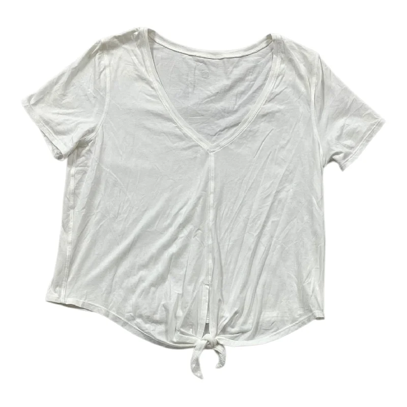 Athletic Top Short Sleeve By Lululemon In White, Size: S Earthy Men's Sustainable 