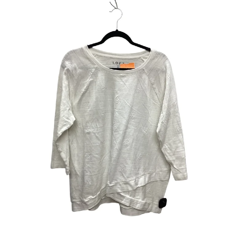 Top Long Sleeve By Loft In White, Size: Xl Luxurious Men's High