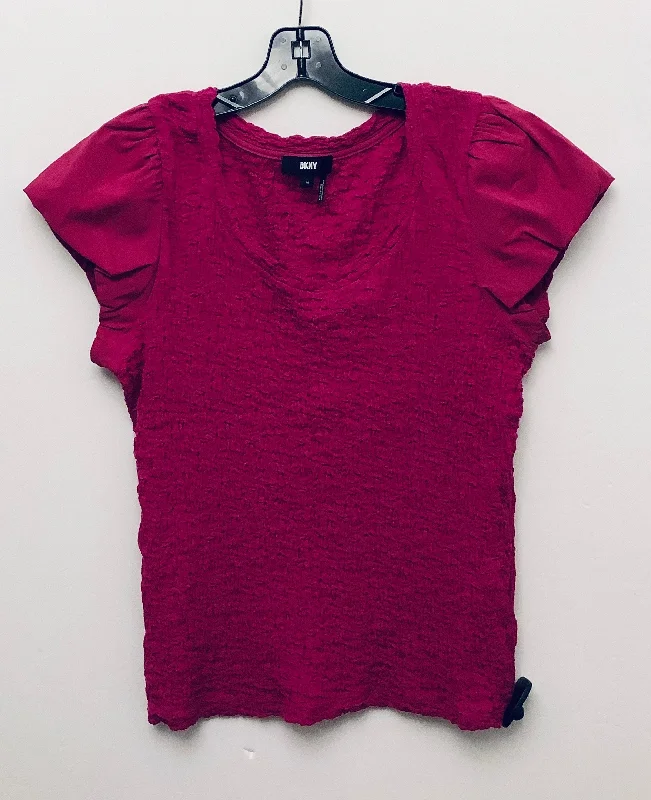 Top Short Sleeve By Dkny In Pink, Size: M Tough Men's Tactical