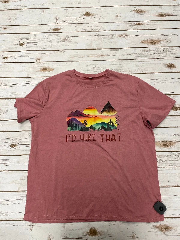 Top Short Sleeve By Cmf In Mauve, Size: 3x Trendy Men's Bucket