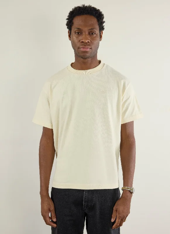 Perci Oversized T Shirt | Organic Cotton | Ecru Relaxed Men's Beach