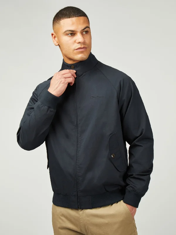 Signature Harrington - Dark Navy Casual Men's Loose