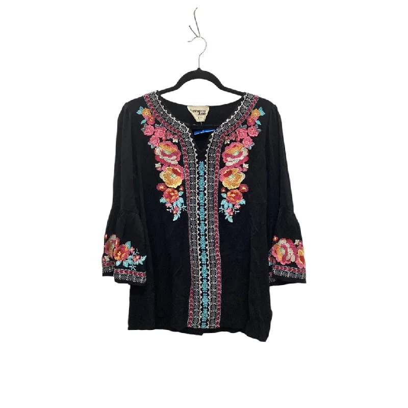 Top Long Sleeve By Savannah In Black, Size: L Tough Men's Military
