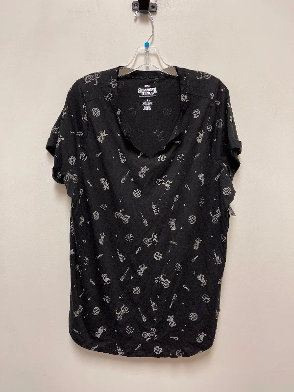 Top Short Sleeve By Torrid In Black, Size: 2x Dynamic Men's Moto