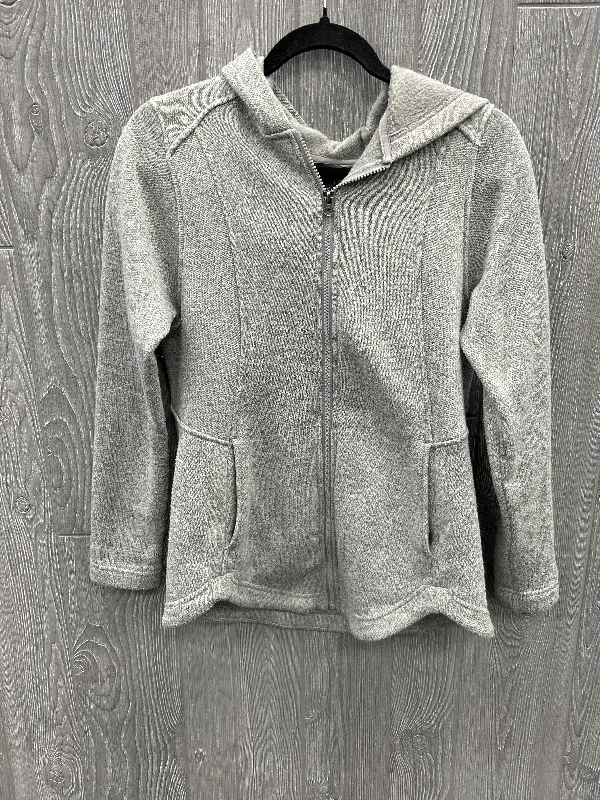 Athletic Jacket By Eddie Bauer In Grey, Size: M Refined Men's Velvet