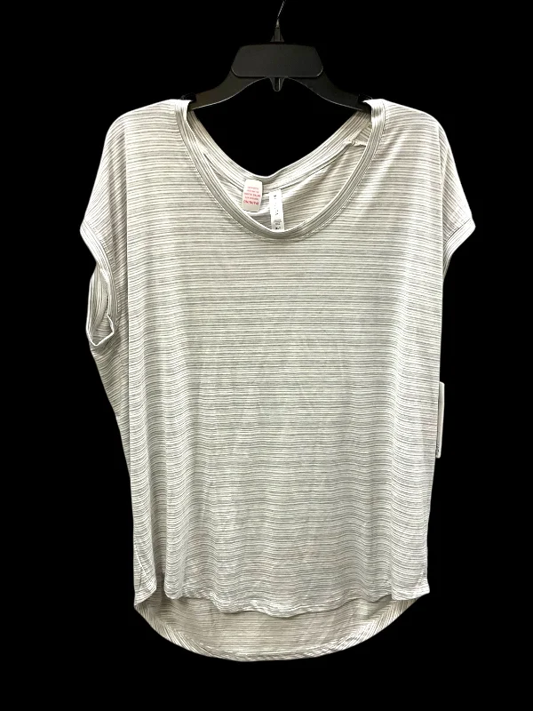 Athletic Top Short Sleeve By Athleta In Grey & White, Size: Xl Relaxed Men's Australian 