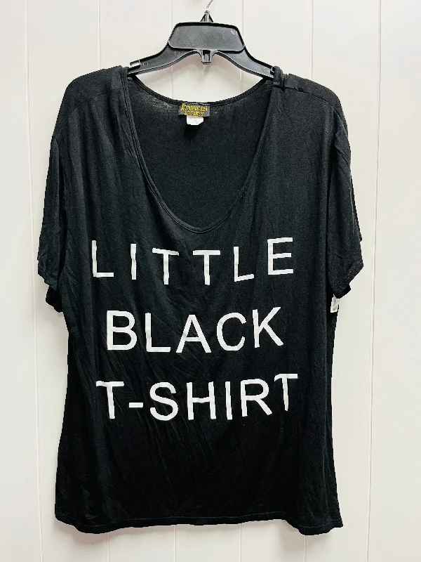Top Short Sleeve By Clothes Mentor In Black & White, Size: 1x Traditional Men's Country