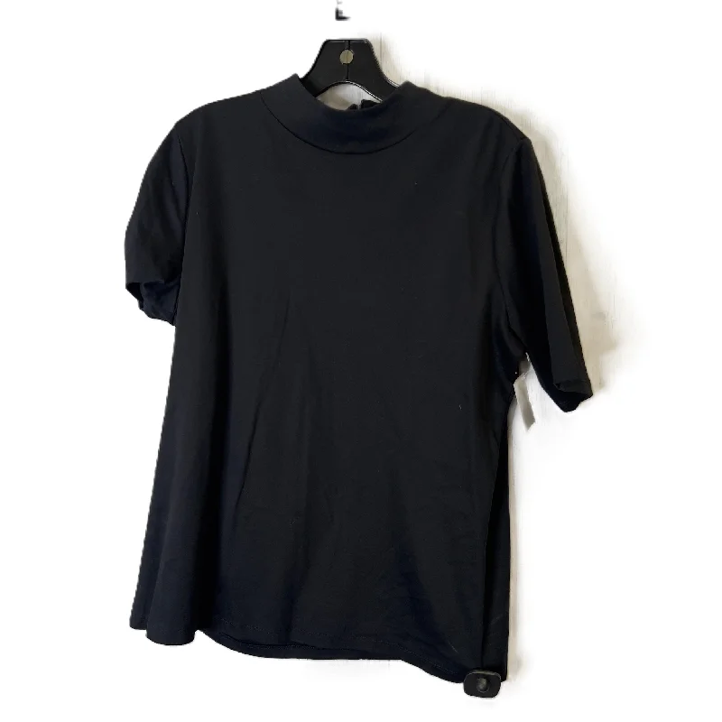 Top Short Sleeve By Talbots In Black, Size: Xl Elegant Men's Cashmere
