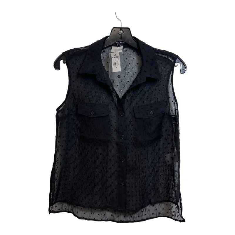 Top Sleeveless By Express In Black, Size: Xs Stylish Men's Neon