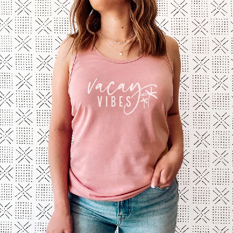 Vacay Vibes Sleeveless Tank Unique Men's Upcycled