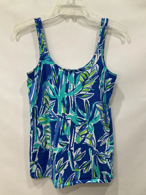 Blue Top Sleeveless Lilly Pulitzer, Size S Dynamic Men's Moto