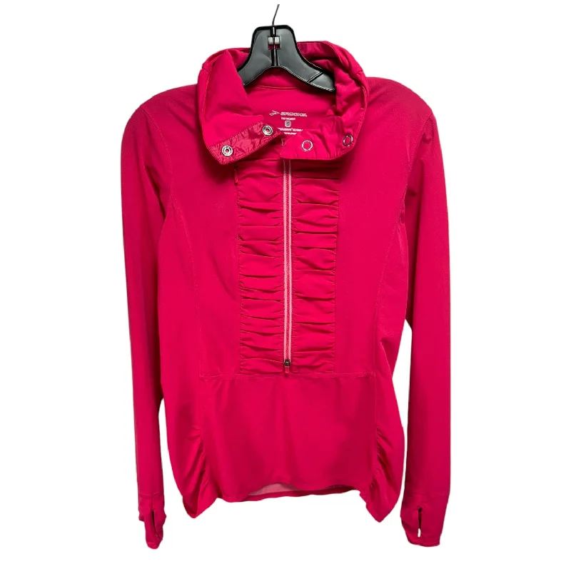 Athletic Jacket By Brooks In Pink, Size: S Athletic Men's Compression