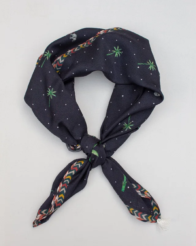 Night Safari Scarf - Navy Sporty Men's Athleisure 