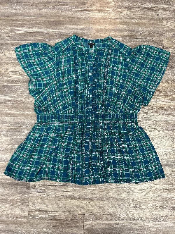 Top Short Sleeve By Torrid In Plaid Pattern, Size: 3x Classic Men's Pin