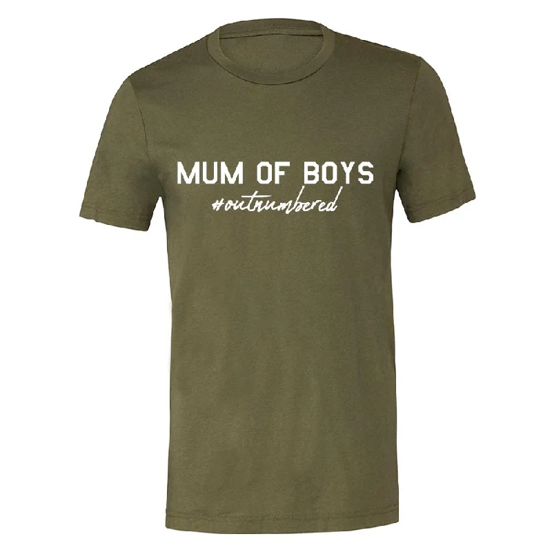 Mum of Boys Hashtag Outnumbered T-Shirt (MRK X) Bohemian Men's Free