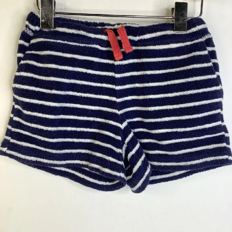 Size 4: Mini Boden Blue/White Striped Terry Cloth Shorts Minimalist Men's Casual 