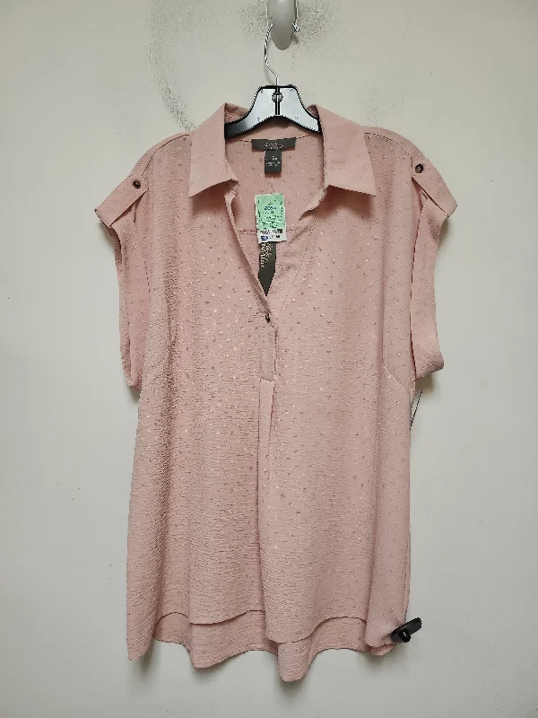 Top Short Sleeve By Clothes Mentor In Pink, Size: 1x Cool Men's Skate