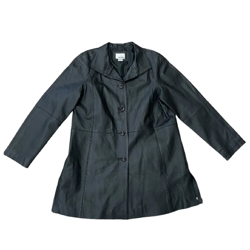 Coat Leather By Cmb In Black, Size: L Preppy Men's College