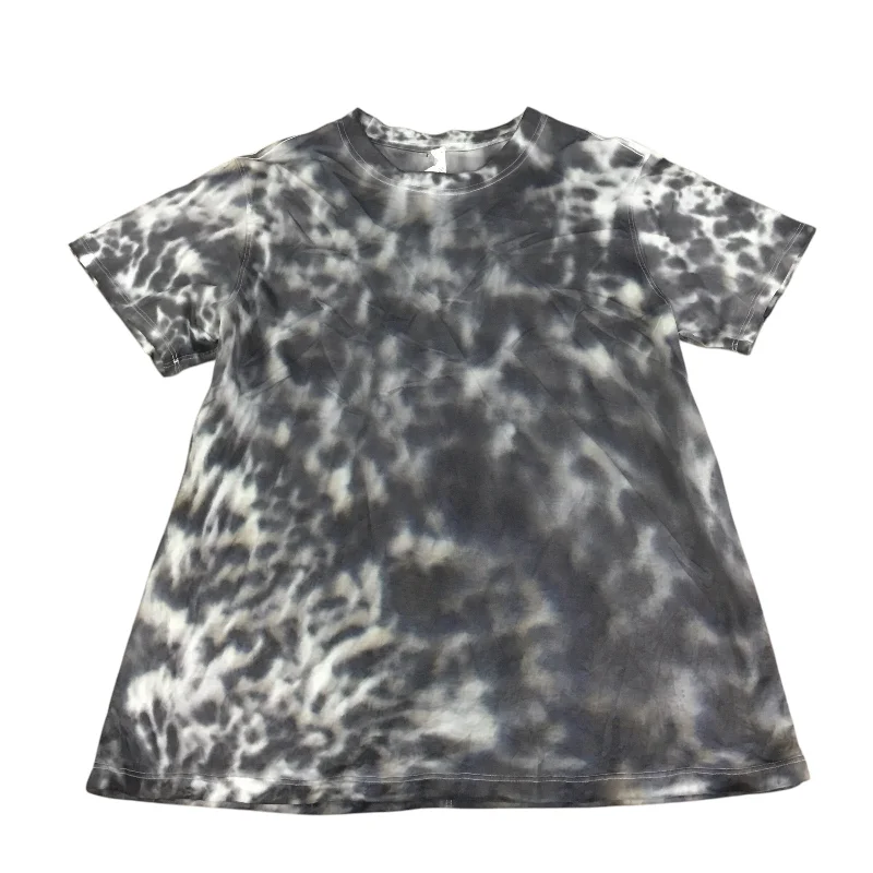 Athletic Top Short Sleeve By Lululemon In Grey, Size: 4 Practical Men's Quick