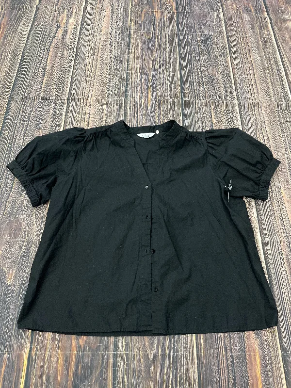 Top Short Sleeve By Nine West In Black, Size: 1x Trendy Men's Scandinavian